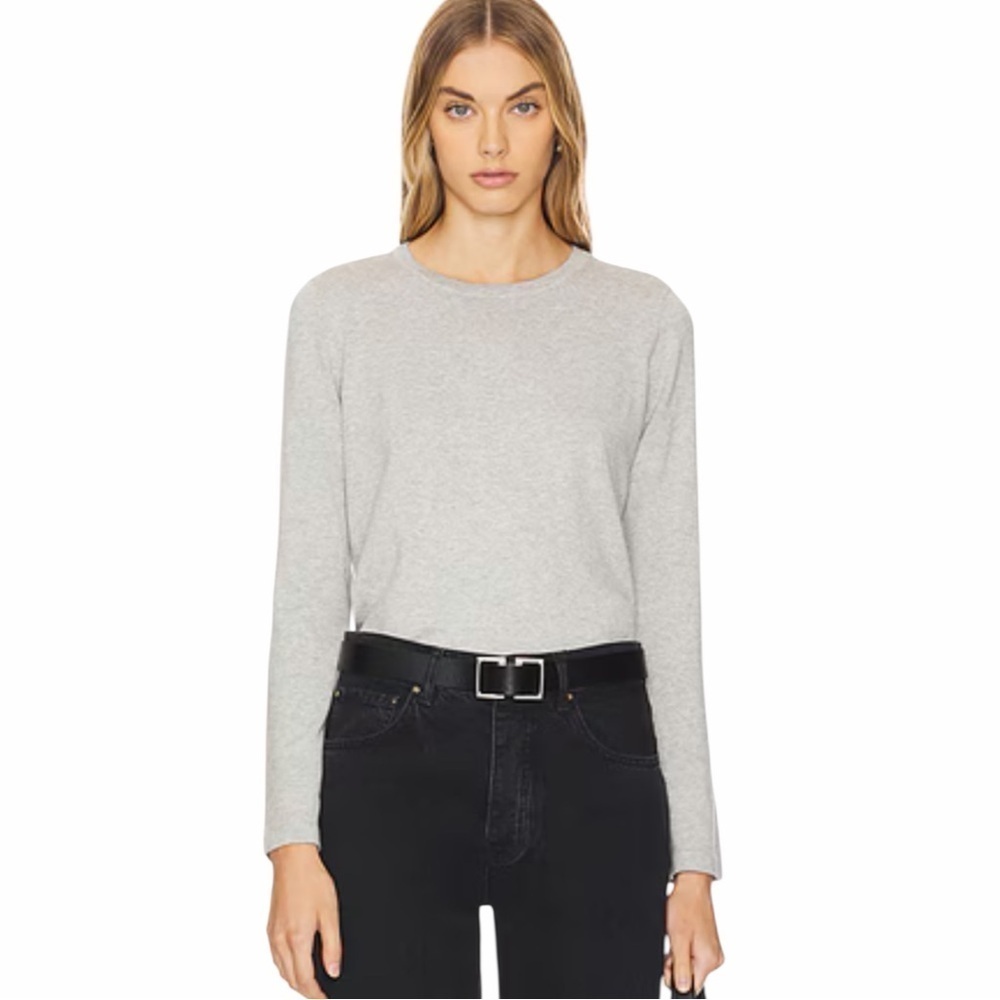 Rails Cotton Cashmere Long Sleeve Heather Grey Sweater Women's Large